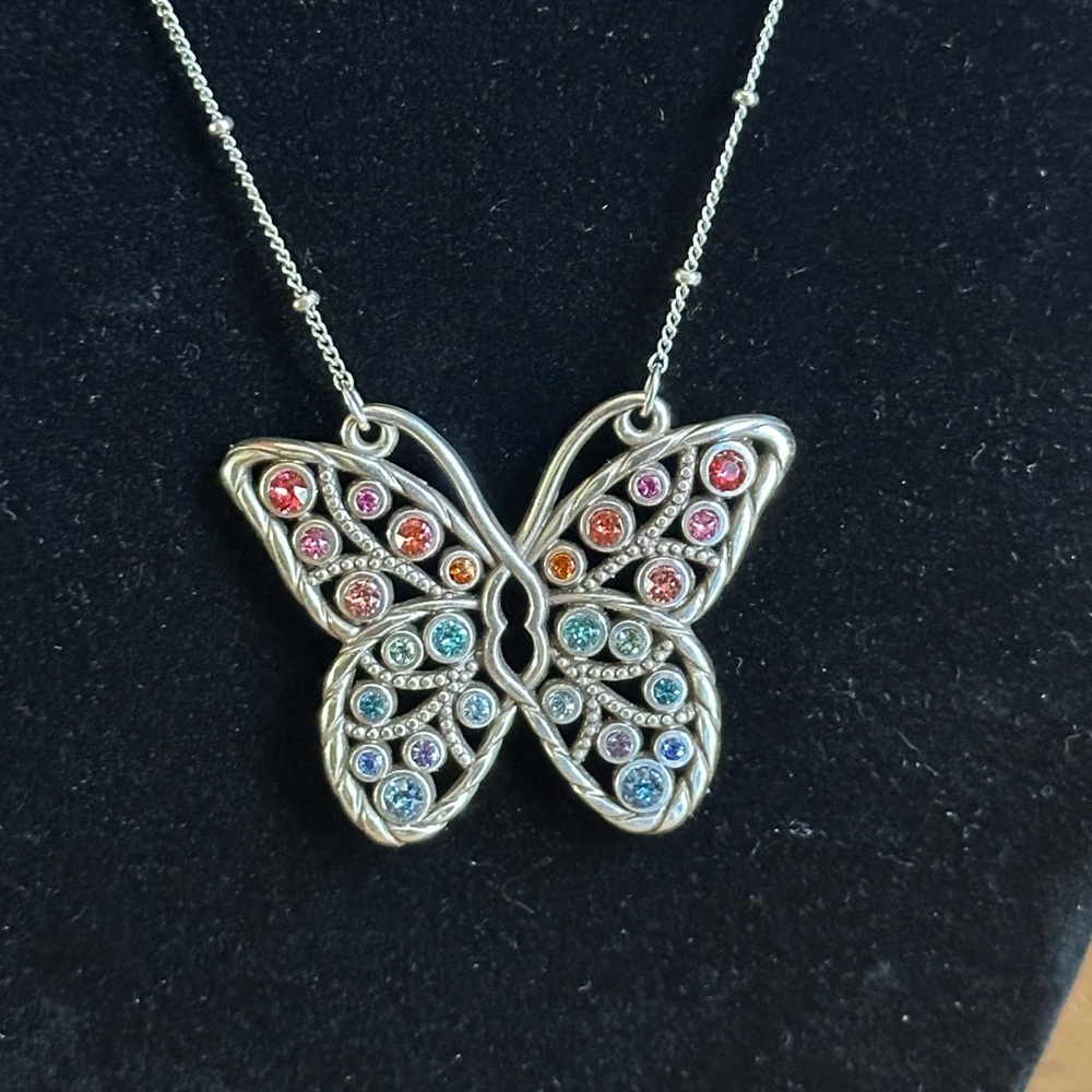 Brington Halo Gems Monarch Necklace - Picture 3 of 10